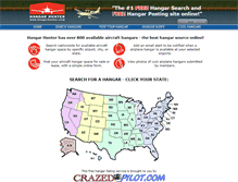 Tablet Screenshot of hangarhunter.com
